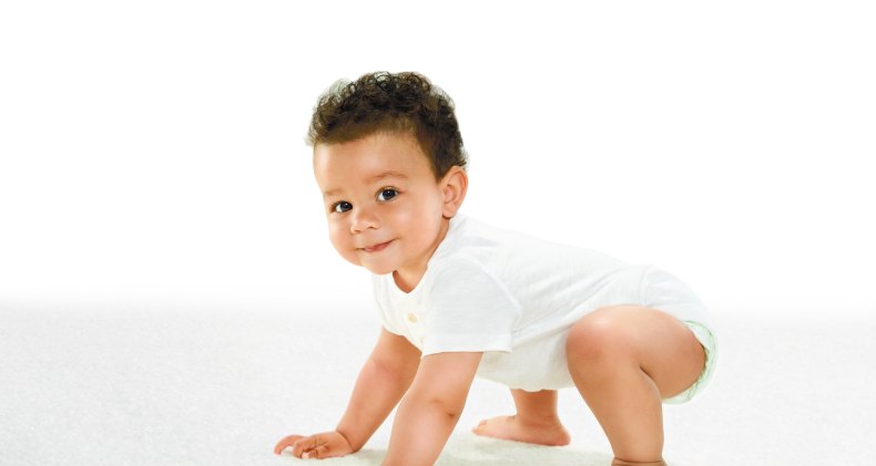 Baby smiling